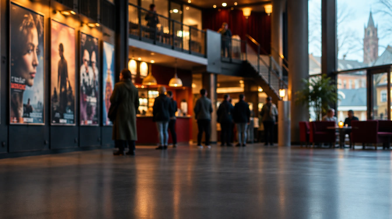 Filmtheater tips: sfeervolle foyer voor de voorstelling